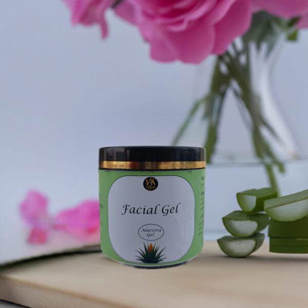 Hydrating Facial Gel with Aloe Vera & Natural Extracts – For Glowing, Oil-Free Skin - Image 2