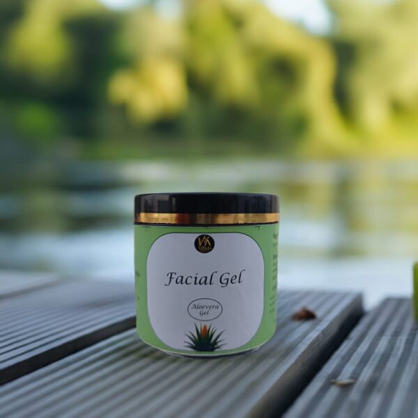 Hydrating Facial Gel with Aloe Vera & Natural Extracts – For Glowing, Oil-Free Skin - Image 3