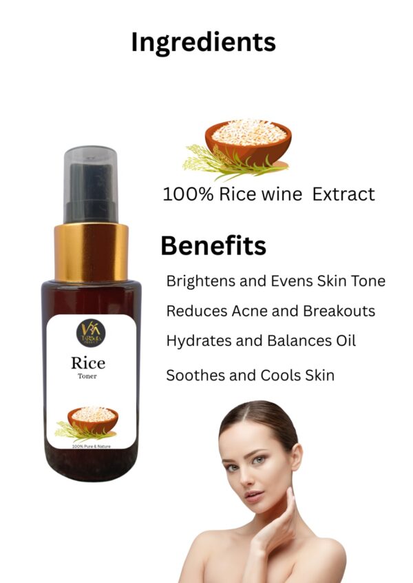 Natural Korean Rice Wine Toner | Skin Brightening, Pore Refining & Hydrating - Image 2